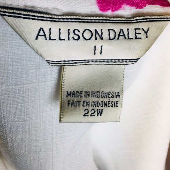 Allison Daley 22W Jacket Nautical Fish Print Colorful Beach Summer Artsy - Picture 3 of 7